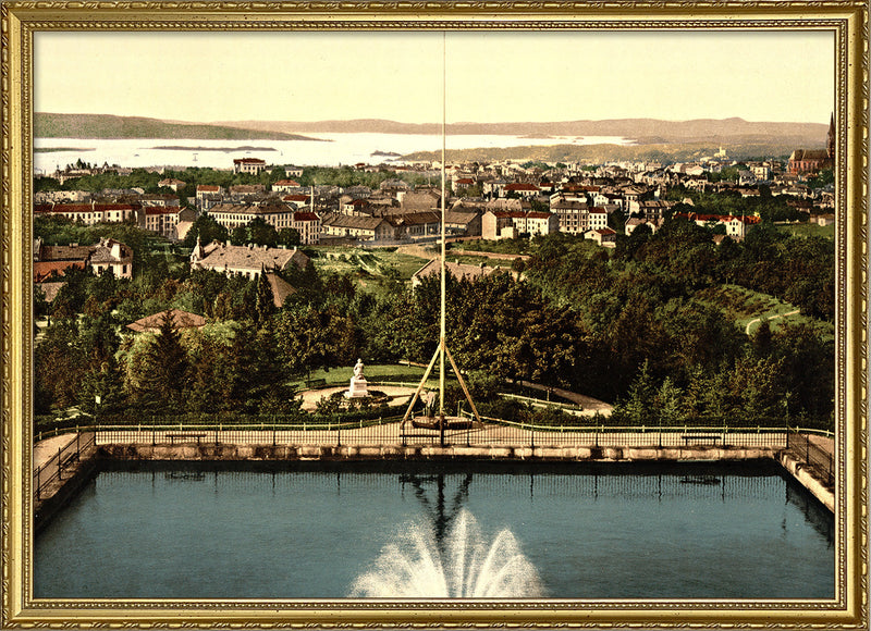 Panoramic view over Oslo, Norway