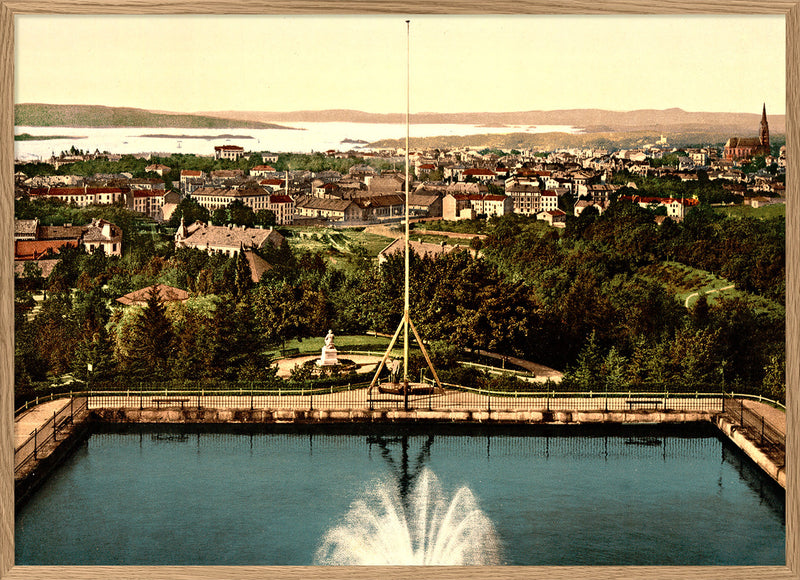 Panoramic view over Oslo, Norway