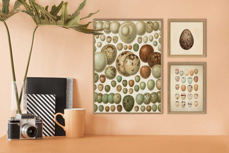 Twenty One Pastel Colored Eggs. Mini Print