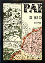 Map of Paris Les Ternes Close Up. Mini Print