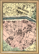 Map of Paris 7th Arrondissement Close Up. Mini Print