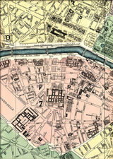 Map of Paris 7th Arrondissement Close Up. Mini Print