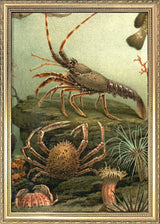 Under the Sea Lobster and Crab. Mini Print
