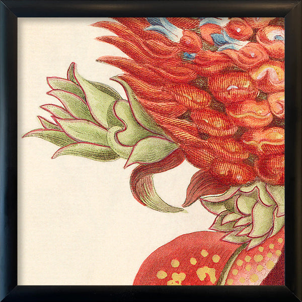 Red Pineapple Close Up. Mini Print