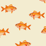 Small orange fish. Mini Print