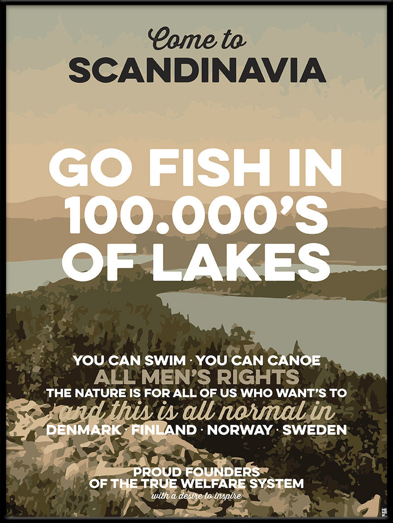 Go fish in 100.000's of lakes