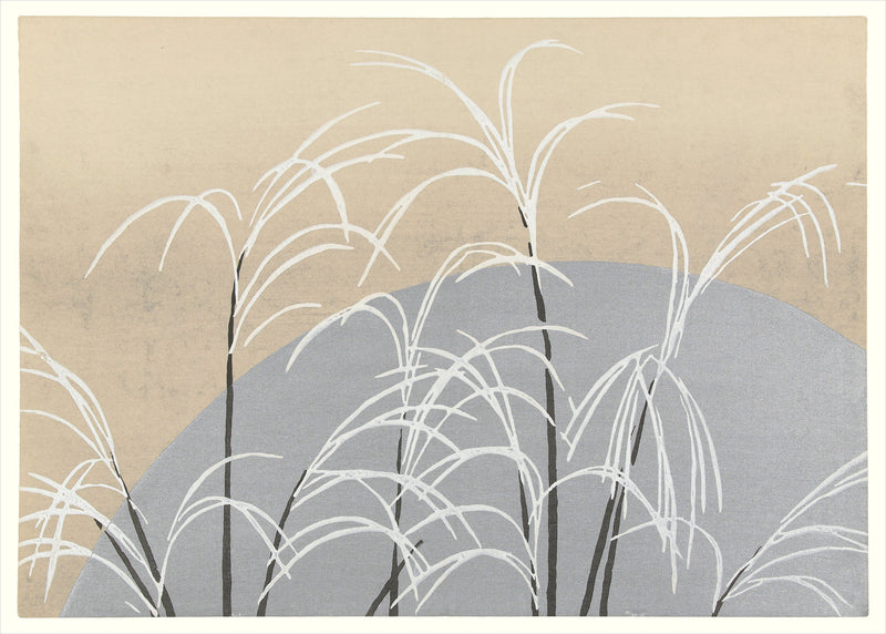 Moon and Winter Grasses
