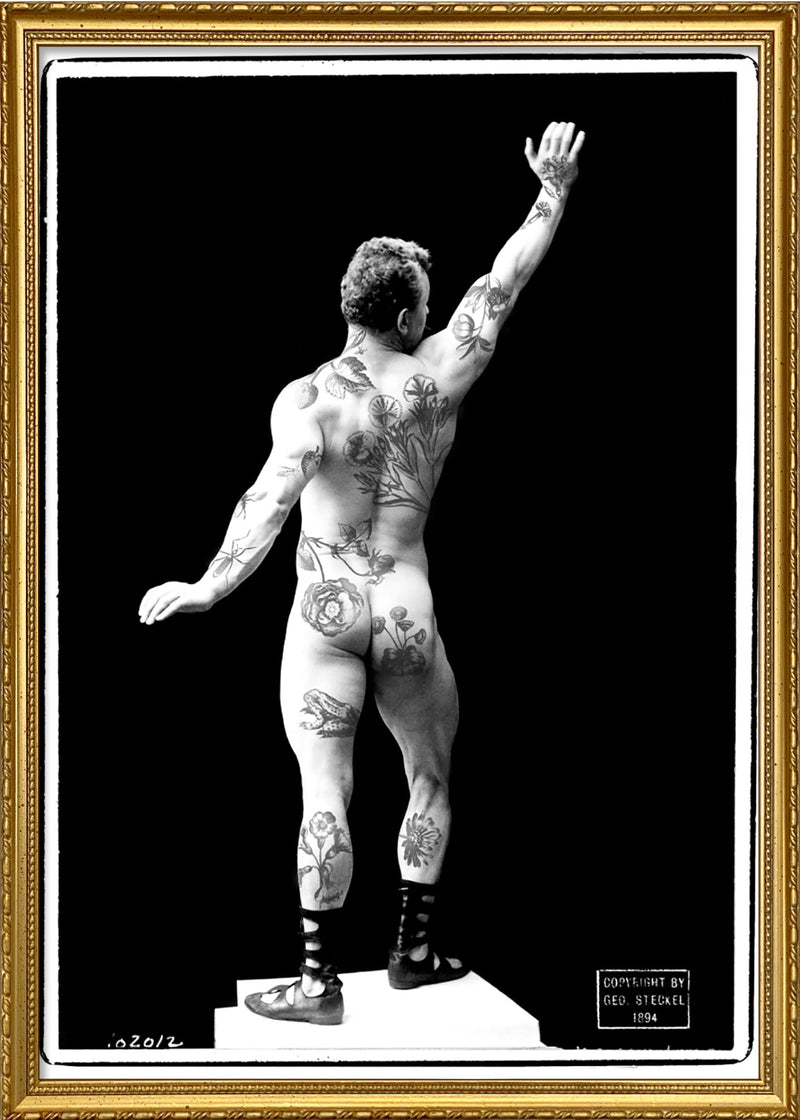 Tattooed guy left