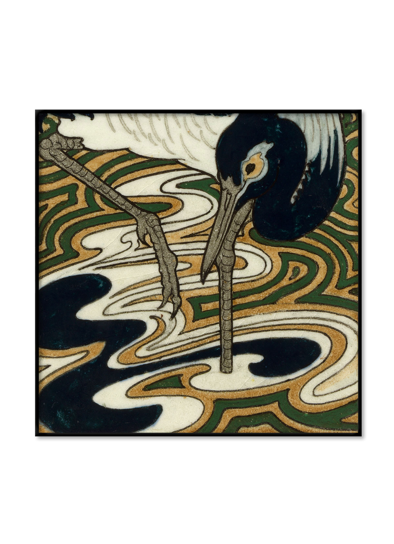 Tile with Heron III.