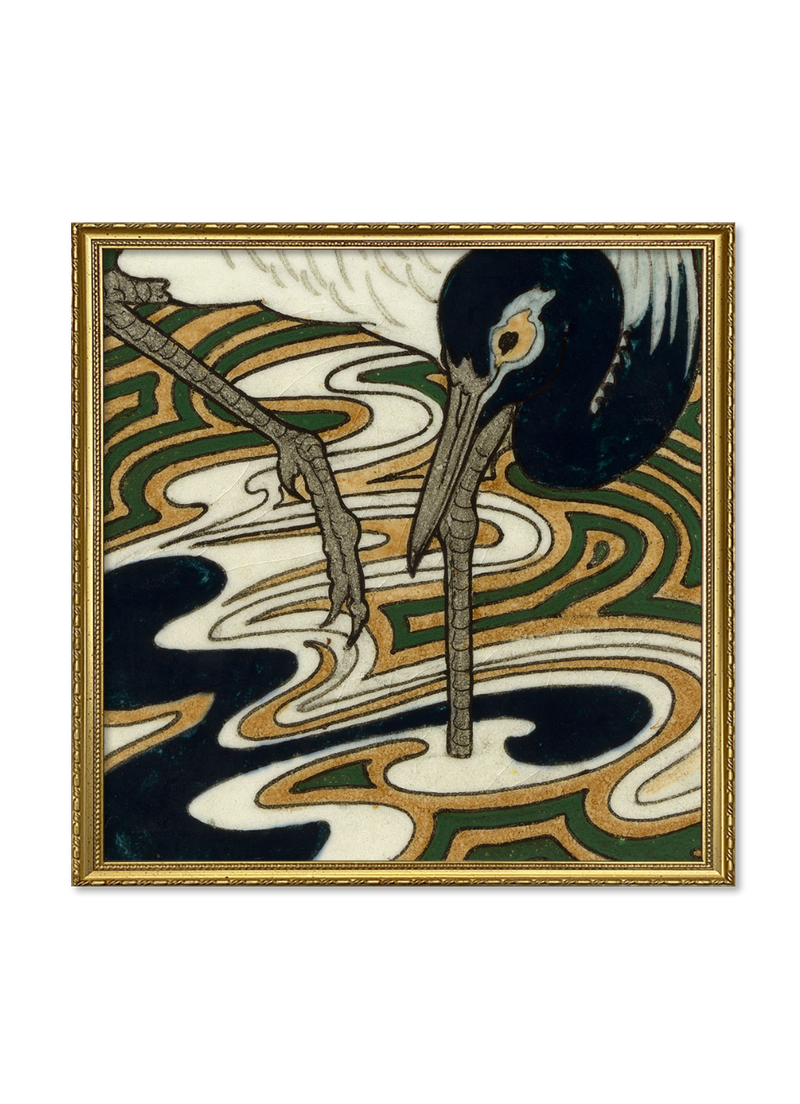 Tile with Heron III.