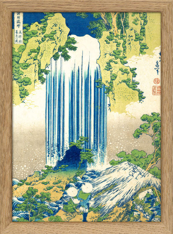 UKIYO-E Waterfall. Mini Print