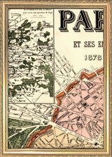 Map of Paris Les Ternes Close Up. Mini Print